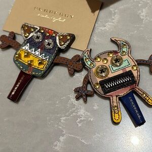 BURBERRY MONSTER CREATURES PEN & PENCIL TOPPER SET OF 2 BRAND NEW 100%AUTHENTIC
